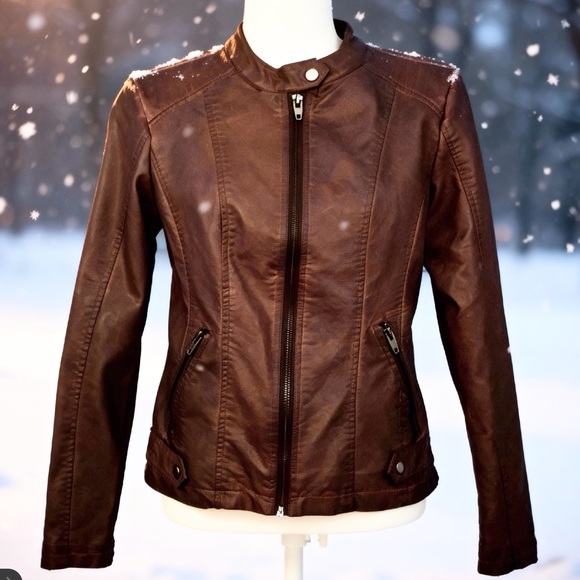 Sebby Jackets & Blazers - ‼️SALE‼️ NWT Sebby Collection Faux Leather Moto Jacket
